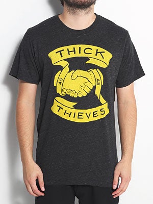 Thieves Pact Tee Heather Black MD