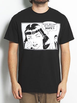 Thrasher Boyfriend Tee Black MD