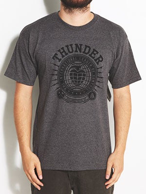 Thunder International Union Tee Hthr Charcoal MD