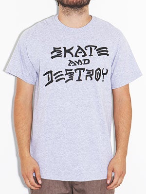 Thrasher Skate and Destroy Tee Grey SM