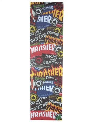 Thrasher Sticker Collage Griptape by Mob