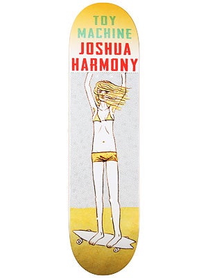 Toy Machine Harmony Skateboaring Girl Deck  8.25x31.875