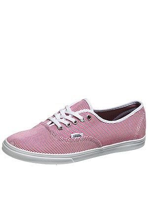 Vans Girls ALP Shoes Red Stripes/True White