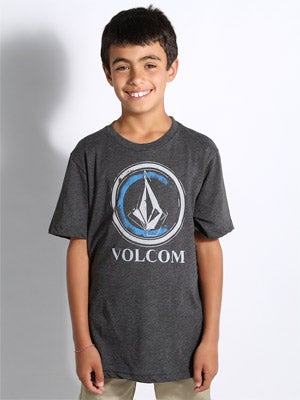 Volcom Circle Stain Kids Tee Black YMD