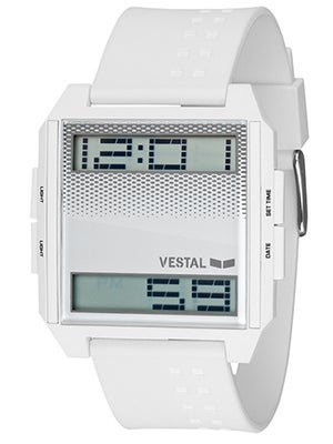Vestal Digichord Watch White/Positive