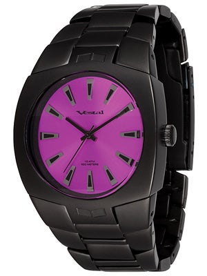 Vestal Gearhead Watch Matte Black/Purple