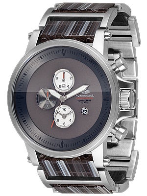Vestal Plexi Acetate Watch Silver/Silver/Gun Metal/Grey