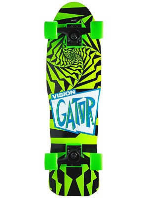 Vision Gator 2 Green Mini Cruiser Complete 8.5 x 27.5
