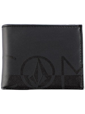 Volcom One Two Three Wallet Black/Black/BKB
