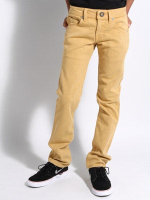 Volcom 2x4 Kids Jeans Sulfur Gold 28
