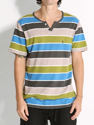 Volcom Lingo Henley Shirt Moss LG