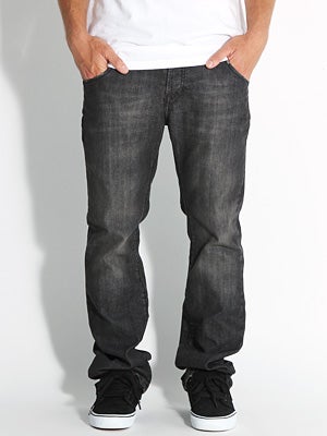 Volcom Nova Worn Black Jeans 28