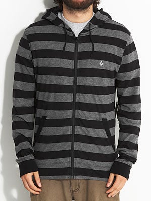 Volcom Outercircle Zip Hood Shirt Black SM
