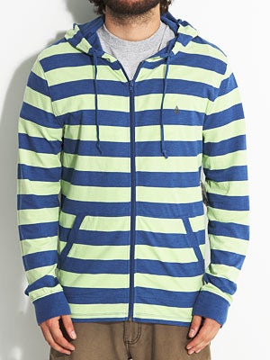 Volcom Outercircle Zip Hood Shirt  Blue SM