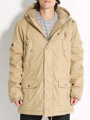 Volcom Parkit Parka Jacket Khaki LG
