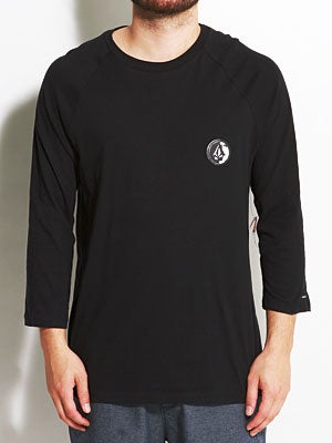 Volcom Stone Age 3/4 Sleeve Raglan Tee Black SM