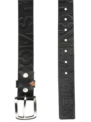Volcom Stone Age Leather Belt Black 32