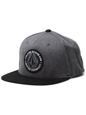 Volcom Stone Age Circle Patch Hat Black Adj.