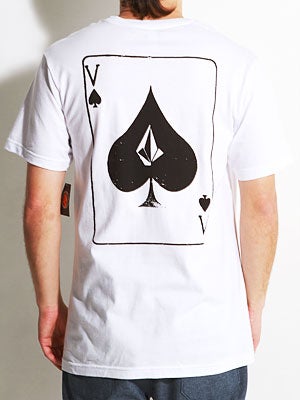 Stone Age Ace Of Stones Pocket Tee White SM