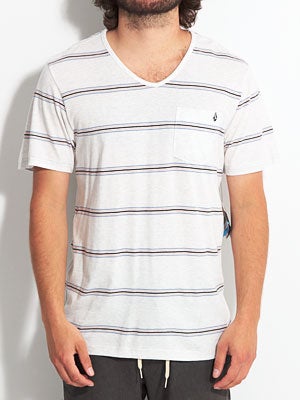 Volcom Wassexs V-Neck Shirt White Heather XL
