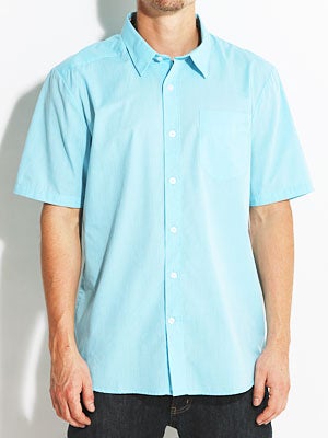 Why Factor End On S/S Woven Shirt Blue/BDR MD