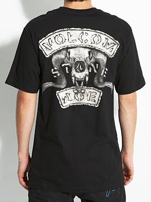 Volcom Stone Age Wrecks Hit Tee Black LG