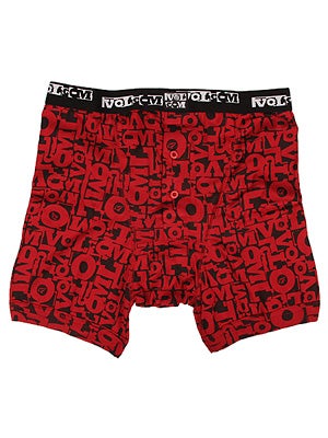 Volcom Word Up Boxers Red XL