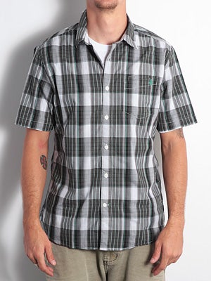 Volcom X Factor Plaid Shirt Black LG