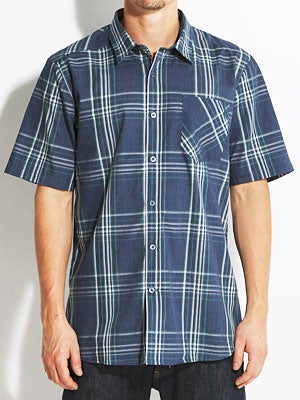 Volcom Why Factor Plaid S/S Woven Navy/NVP SM