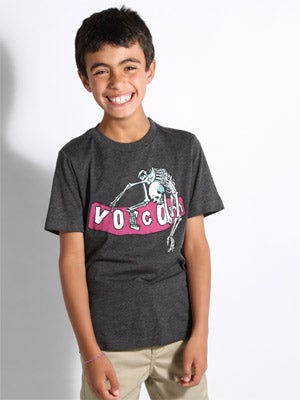 Volcom Shred Pistol Kids Tee Black YXL