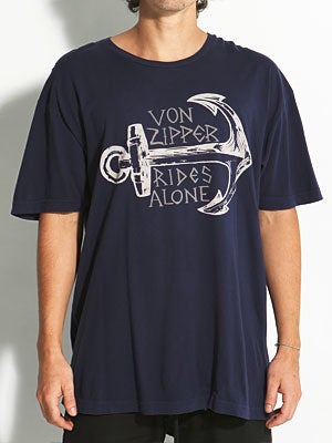 Von Zipper Anchor Tee Navy MD