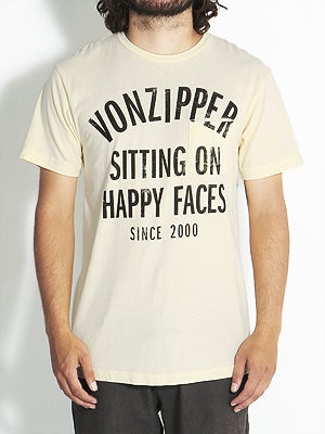 Von Zipper Happy Faces Tee Yellow XL