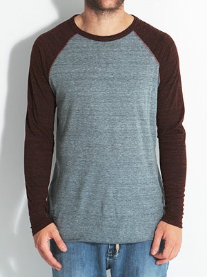 Von Zipper Kelly Raglan Shirt Blue MD