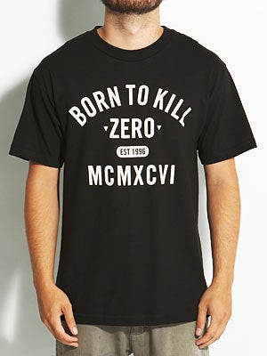 Zero Born To Kill Tee Black/White LG