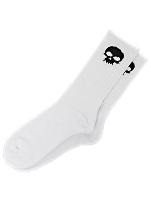 Zero Skull Socks White