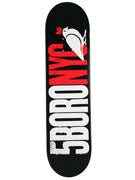 5Boro Letterpress Black Deck  8 x 31.5