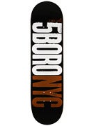 5Boro Letterpress Black & Caramel Deck  8.3 x 32