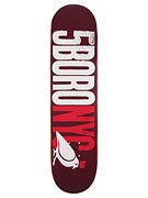 5Boro Letterpress Red Deck  8 x 31.5