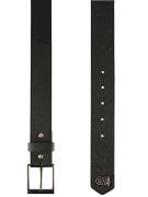 Armourdillo Bartie Leather Belt  Black
