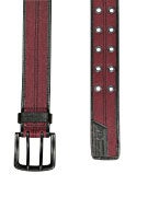 Armourdillo Surplus Waxed Belt  Maroon