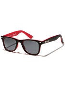 Brigada Reynolds Sunglasses Black/Red w/ Black Lens