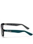 Brigada Kennedy Sunglasses Black/Teal w/ Black Lens