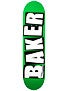 Baker Brand Logo Green Deck 8.2 x 32