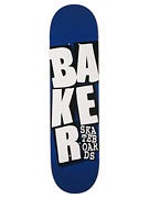 Baker Stacked Logo Blue Deck  8.25 x 31.75