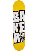 Baker Stacked Logo Yellow Deck  7.75 x 31.63