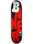 Baker Stacked Matte Black/Red Deck  8.0 x 31.75