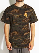 Black Label Camo Flame T-Shirt