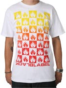 Black Label Checkered Flame T-Shirt