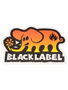 Black Label Elephant Large Sticker