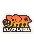 Black Label Elephant Small Sticker